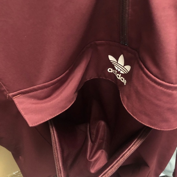 Maroon Adidas Front Pocket Jacket - Picture 2 of 5